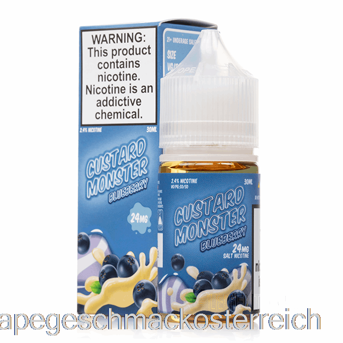 Blaubeere – Vanillepudding-Monstersalze – 30 Ml, 48 Mg Vape-Geschmack